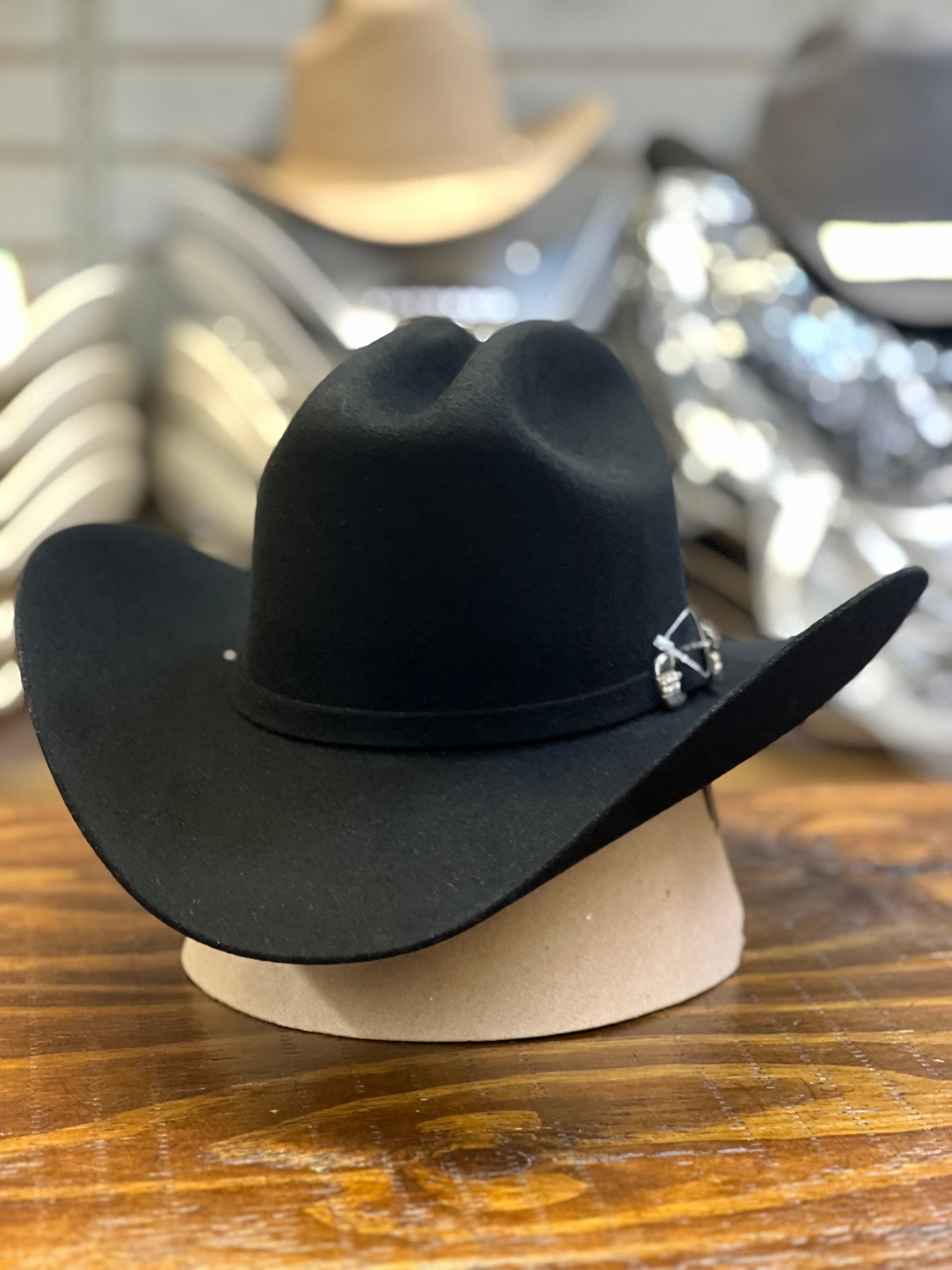 Tejana Color Negra Estilo “Sinaloa” 100X | ESPINOZA WESTERN WEAR